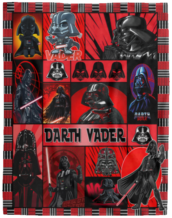 Darth Vader Blanket, Star Wars Movies Fleece, Sherpa Blanket Soft and Cozy VPL Cozy Plush Fleece Blanket - 60x80