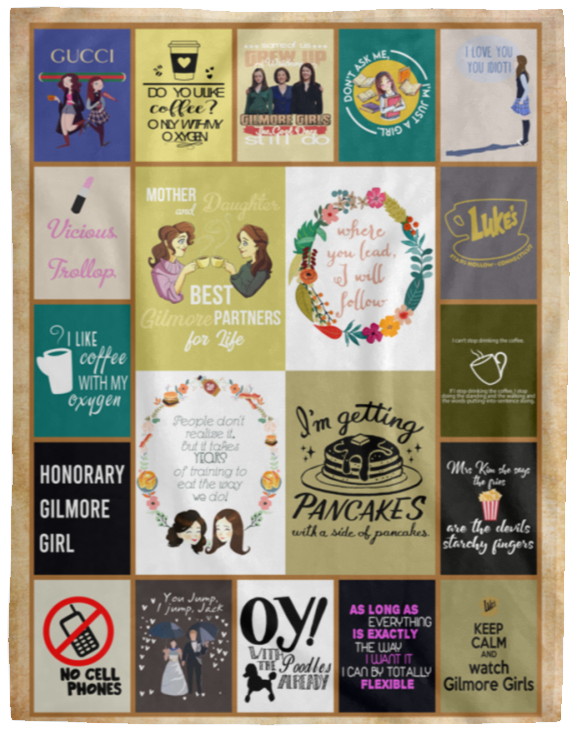 Gilmore Girls Blanket, Gilmore Girls TV Series Fleece, Blanket Ver2 VPL Cozy Plush Fleece Blanket - 60x80