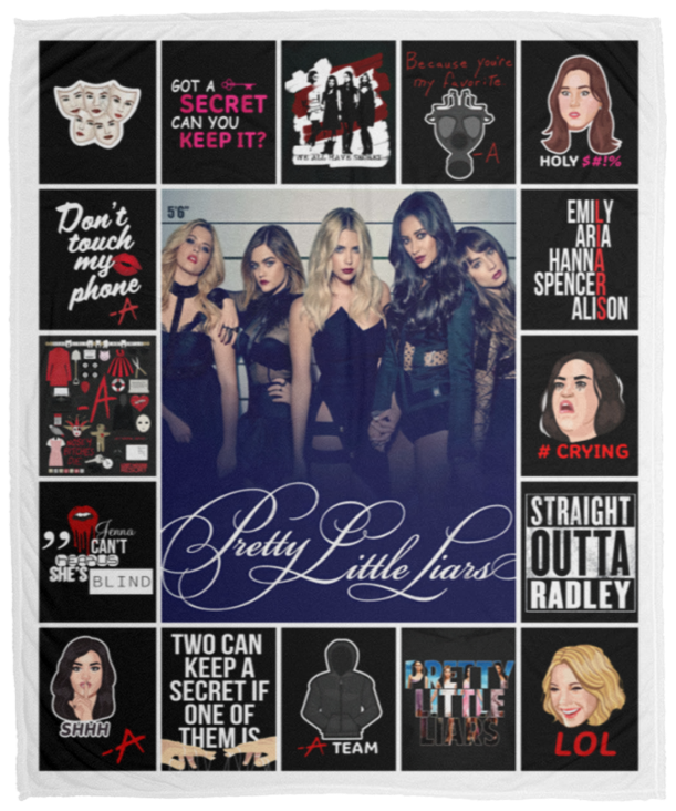 Pretty Little Liars Blanket, Pretty Little Liars TV Series Fleece Blanket VPM Cozy Plush Fleece Blanket - 50x60