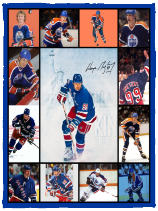 Wayne Gretzky Blankets, The greatest hockey player of all-time Fleece, Sherpa VPS Cozy Plush Fleece Blanket - 30x40