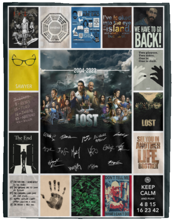 Lost Blanket, Lost TV Series Fleece, Sherpa Blanket VPL Cozy Plush Fleece Blanket - 60x80