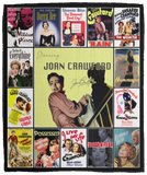 Joan Crawford Blanket, Joan Crawford For Fans Fleece, Sherpa Blanket VPM Cozy Plush Fleece Blanket - 50x60