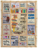 Book Lovers Blanket, Gifts for Readers Book Lovers Women Throw Blanket VPL Cozy Plush Fleece Blanket - 60x80