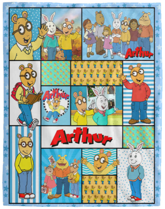 Arthur Blanket, Arthur TV series Fleece, Sherpa Blanket Soft and Cozy VPL Cozy Plush Fleece Blanket - 60x80