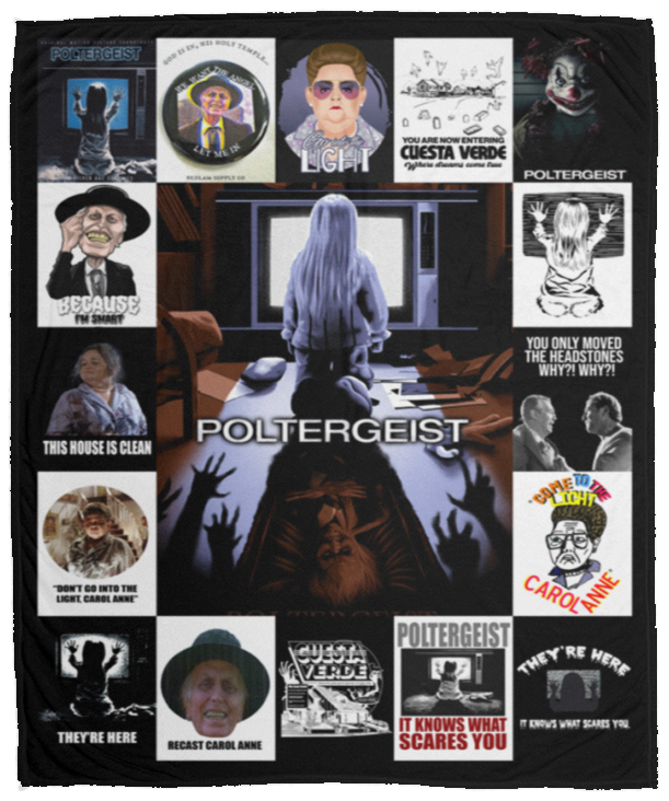 Poltergeist Blanket, Poltergeist Horror Movie Fleece, Sherpa Blanket VPM Cozy Plush Fleece Blanket - 50x60