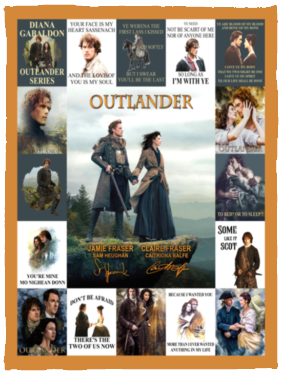 Outlander TV Series Blanket, Outlander Fleece, Sherpa Blanket VPS Cozy Plush Fleece Blanket - 30x40