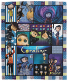 Coraline Blanket, Coraline Cartoon Movie Fleece, Sherpa Blanket Soft and Cozy VPM Cozy Plush Fleece Blanket - 50x60
