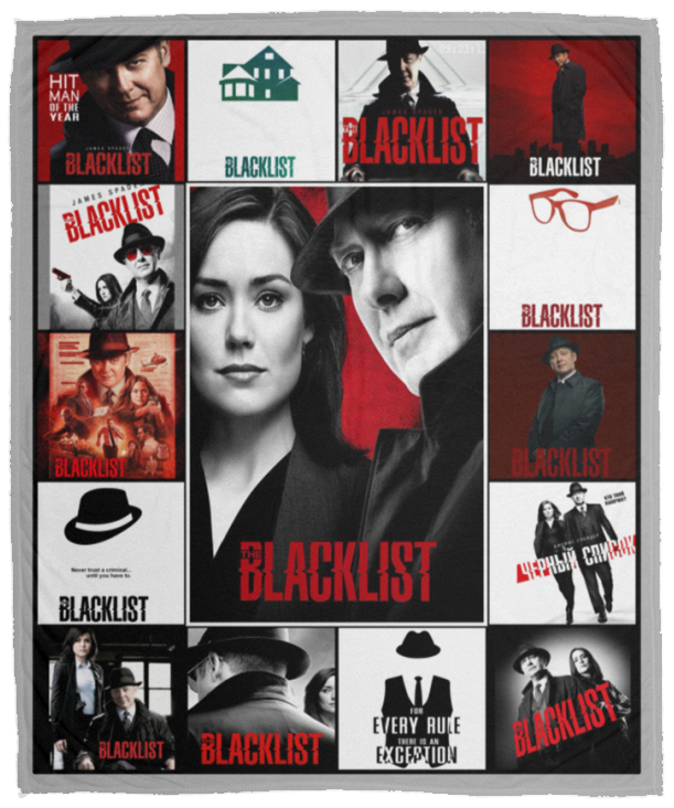 The Blacklist Blanket, The Blacklist TV Series Fleece, Sherpa Blanket - VPM Cozy Plush Fleece Blanket - 50x60