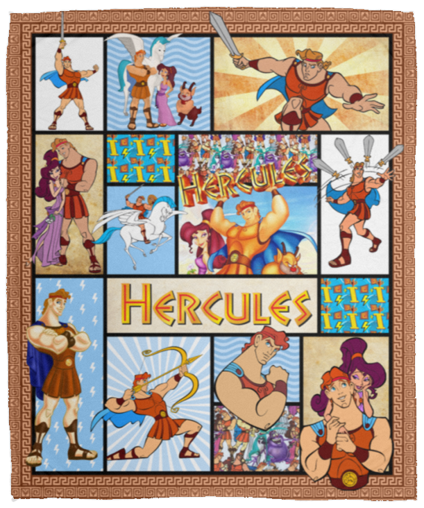 Hercules Blanket, Hercules (1997 film) Fleece, Sherpa Blanket VPM Cozy Plush Fleece Blanket - 50x60