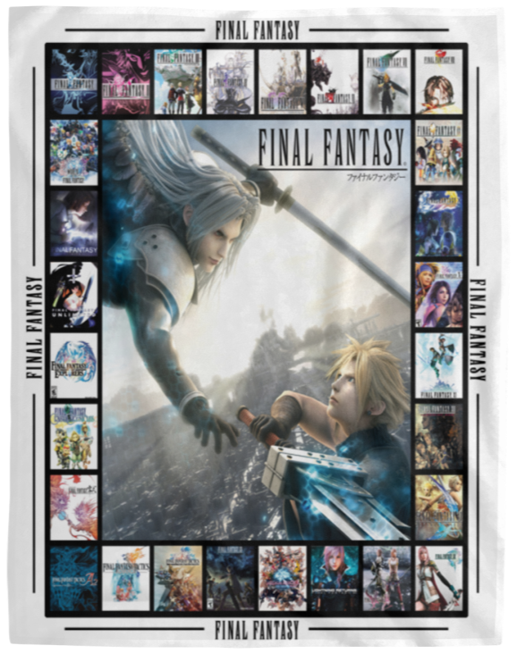 Final Fantasy Blanket, Final Fantasy Fleece, Sherpa Blanket Soft and Cozy Luxury VPL Cozy Plush Fleece Blanket - 60x80