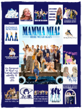 Mamma Mia Blanket, Mamma Mia Movie Musical Fleece, Sherpa Blanket VPS Cozy Plush Fleece Blanket - 30x40