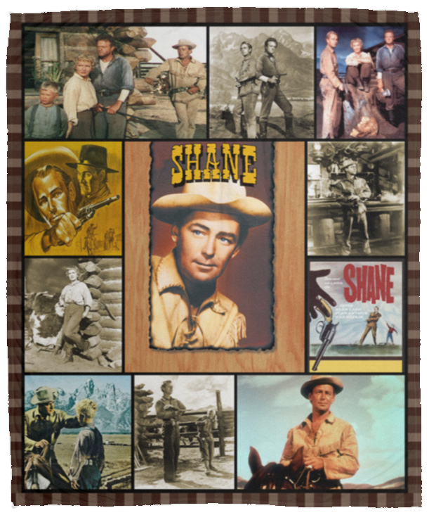 Shane 1953 Movie Blanket, Classic Movies Fleece, Sherpa Blanket Gift Idea VPM Cozy Plush Fleece Blanket - 50x60