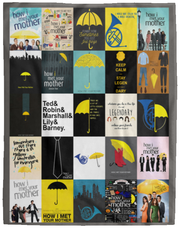 How I Met Your Mother Blanket, How I Met Your Mother TV Series Fleece, Sherpa VPL Cozy Plush Fleece Blanket - 60x80