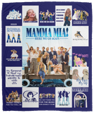 Mamma Mia Blanket, Mamma Mia Movie Musical Fleece, Sherpa Blanket VPM Cozy Plush Fleece Blanket - 50x60