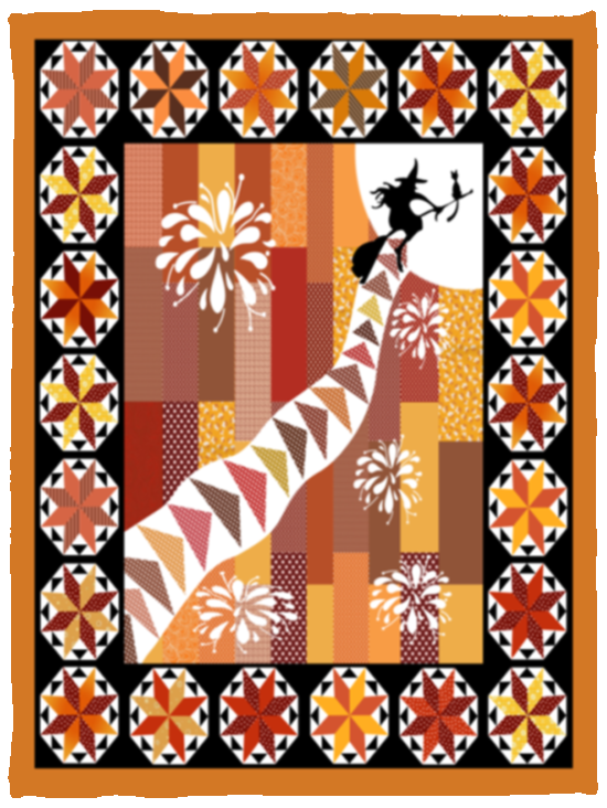 Halloween Witch Blankets, Witch With Orange Firework Fleece Sherpa Blankets VPS Cozy Plush Fleece Blanket - 30x40