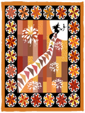 Halloween Witch Blankets, Witch With Orange Firework Fleece Sherpa Blankets VPS Cozy Plush Fleece Blanket - 30x40