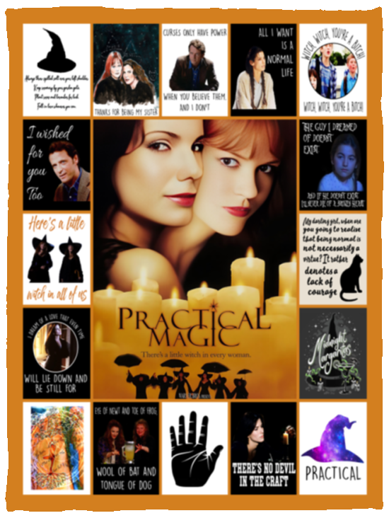 Practical Magic Blanket, Practical Magic Fleece, Sherpa Blanket - VPS Cozy Plush Fleece Blanket - 30x40