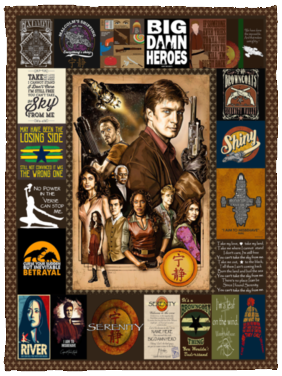 Firefly Blanket, Firefly Tribute Fleece, Sherpa Blankets VPS Cozy Plush Fleece Blanket - 30x40
