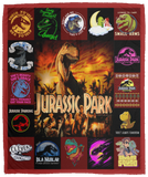 Jurassic Park Blanket, Jurassic Park Movies Fleece, Sherpa Blanket VPM Cozy Plush Fleece Blanket - 50x60