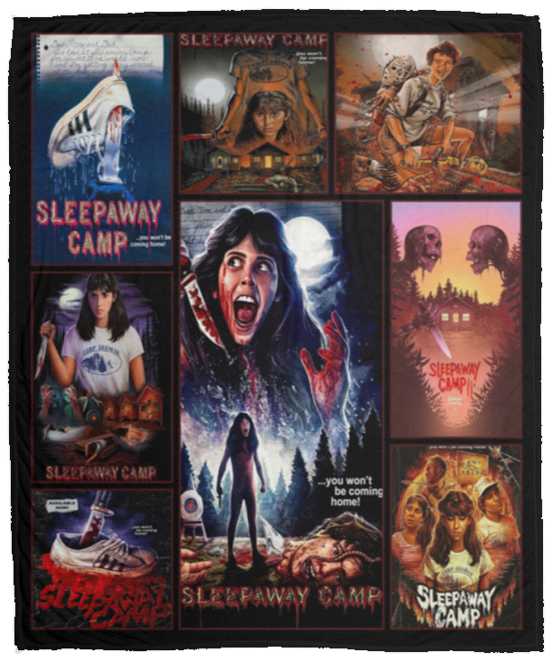 Sleepaway Camp Blanket, Sleepaway Camp Movies Fleece, Sherpa Blanket VPM Cozy Plush Fleece Blanket - 50x60