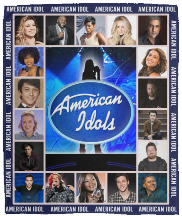 American Idol Blanket, American Idol Winners Fleece, Sherpa Blanket VPM Cozy Plush Fleece Blanket - 50x60