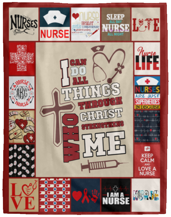 Nurse Blanket, I Am a Nurse Fleece, Sherpa Blanket, Gift Ideas VPL Cozy Plush Fleece Blanket - 60x80