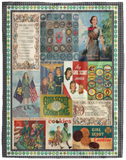 Girl Scout Blankets, Vintage Girl Scout Laws Fleece Sherpa, Cookie Time VPL Cozy Plush Fleece Blanket - 60x80