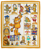 Garfield Blanket, Garfield Cartoon Movies Fleece, Sherpa Blanket Soft and Cozy VPM Cozy Plush Fleece Blanket - 50x60