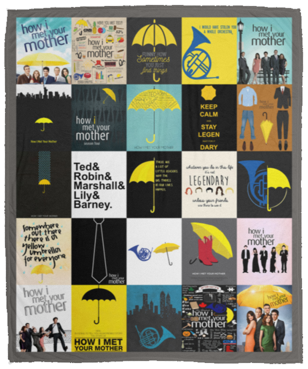 How I Met Your Mother Blanket, How I Met Your Mother TV Series Fleece, Sherpa VPM Cozy Plush Fleece Blanket - 50x60