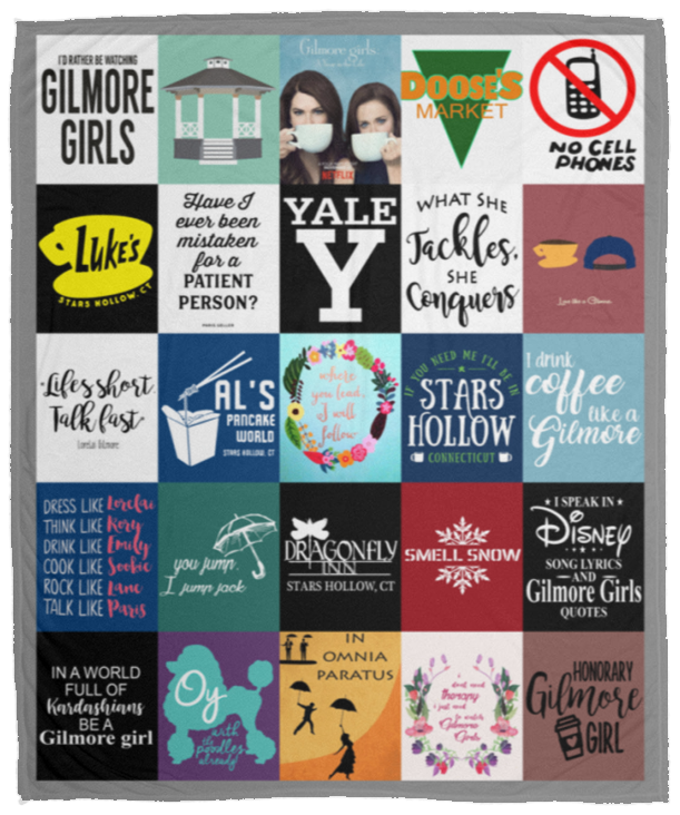 Gilmore Girls Blanket, Gilmore Girls TV Series Fleece, Blanket Ver3 VPM Cozy Plush Fleece Blanket - 50x60
