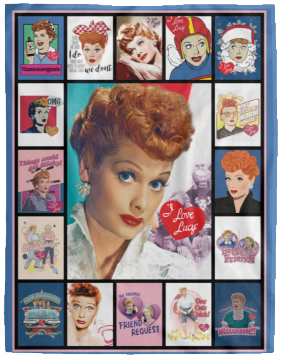I Love Lucy Blanket, I Love Lucy TV Series Fleece, Blanket Ver2 VPL Cozy Plush Fleece Blanket - 60x80