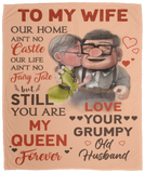 To My Wife Blanket, Mother's Gifts for Wife Gift, Anniversary Gifts 50"x60" carl and ellie- VPM Cozy Plush Fleece Blanket - 50x60