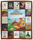 The Land Before Time Blanket, Cartoon Movies Fleece, Sherpa Blanket VPM Cozy Plush Fleece Blanket - 50x60
