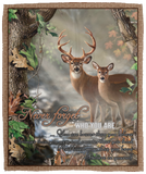 Deer Blanket, Never Forget Who You Are Fleece, Sherpa Blanket - VPM Cozy Plush Fleece Blanket - 50x60
