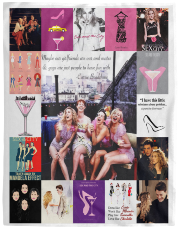 Sex And The City Blanket, Sex And The City TV Series Fleece, Sherpa Blanket Ver4 VPL Cozy Plush Fleece Blanket - 60x80