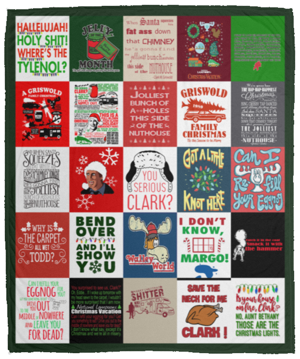 National Lampoon's Christmas Vacation Blanket, National Lampoon Fleece Blanket VPM Cozy Plush Fleece Blanket - 50x60