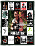 Predator Blanket, Predator Movies Fleece, Sherpa Blanket VPS Cozy Plush Fleece Blanket - 30x40