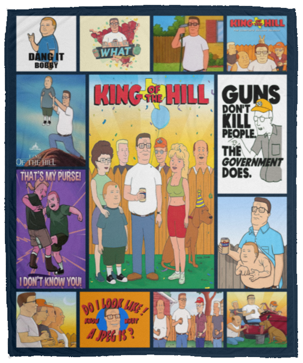 King of the Hill Blanket, King of the Hill TV Series Fleece, Blanket Ver2 VPM Cozy Plush Fleece Blanket - 50x60