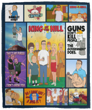 King of the Hill Blanket, King of the Hill TV Series Fleece, Blanket Ver2 VPM Cozy Plush Fleece Blanket - 50x60