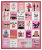 Mean Girls Blankets, Mean Girls movies for teen Fleece, Sherpa Blanket VPM Cozy Plush Fleece Blanket - 50x60