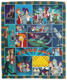 Futurama Blanket, Futurama Cartoon TV Series Fleece, Sherpa Blanket VPM Cozy Plush Fleece Blanket - 50x60