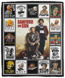 Sanford and Son Blanket, Sanford and Son TV Series Fleece, Sherpa Blanket VPM Cozy Plush Fleece Blanket - 50x60