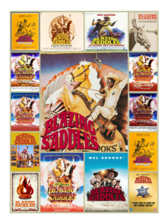 Blazing Saddles Blanket, Blazing Saddles Movie Quilt, Fleece, Sherpa Blanket VPS Cozy Plush Fleece Blanket - 30x40