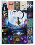 Coraline Blanket, Coraline Cartoon Movies Fleece, Sherpa Blanket Gifts VPL Cozy Plush Fleece Blanket - 60x80