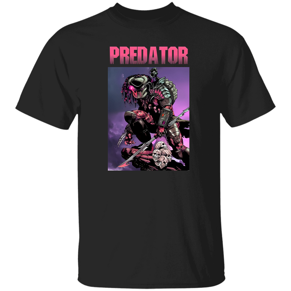 Predator Movie T Shirt, Vintage Aliens Film Printed Unisex Cotton Tee G500 5.3 oz. T-Shirt