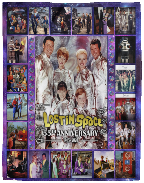 Lost in Space Blanket, Lost in Space 55th Anniversary Fleece, Sherpa Blanket - VPL Cozy Plush Fleece Blanket - 60x80