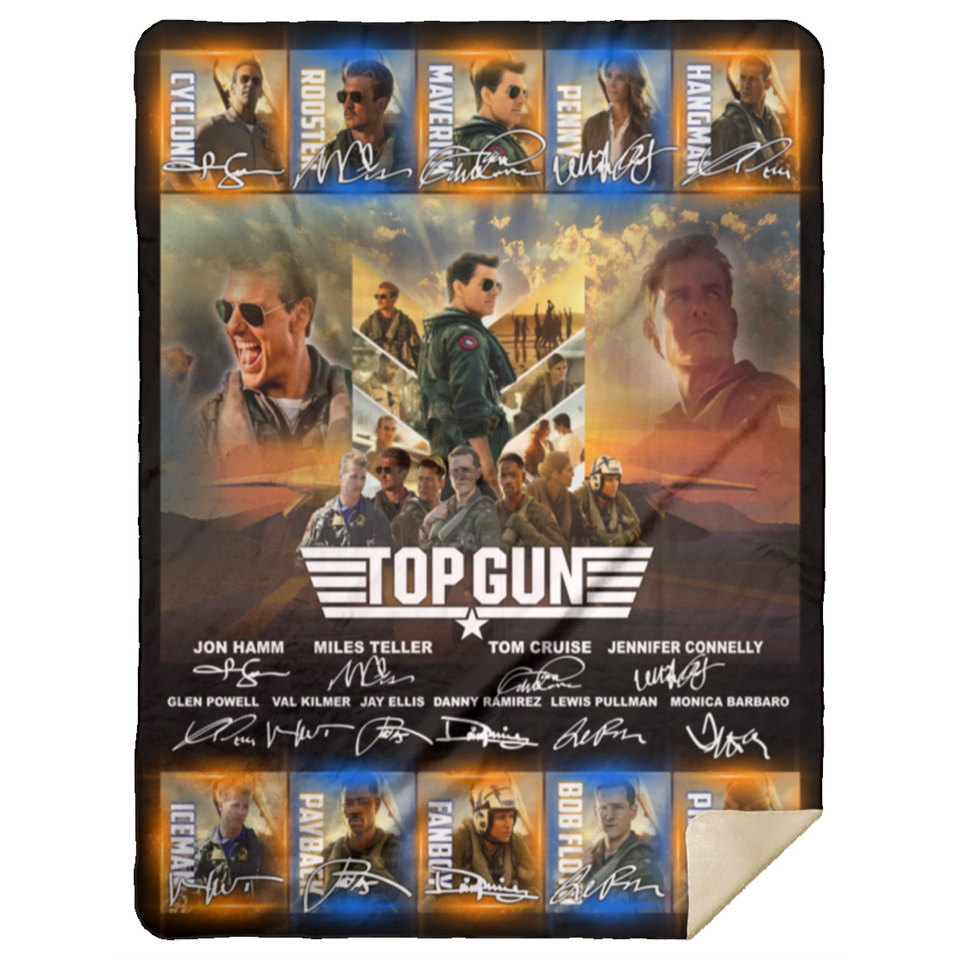 Top Gun Blanket, Top Gun Tom Cruise Fleece, Sherpa Blanket Soft and Cozy Luxury MSHL Premium Sherpa Blanket 60x80