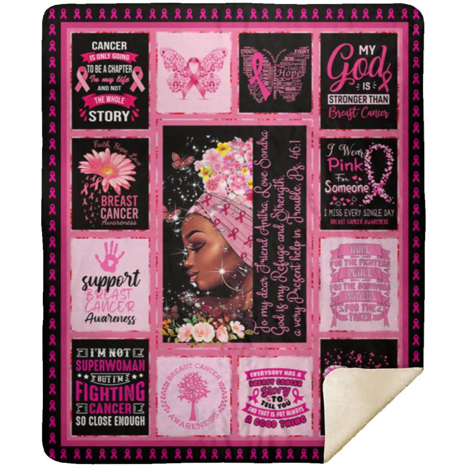 To my dear Friend Anitra, Love Sondra - MSHM Premium Sherpa Blanket 50x60