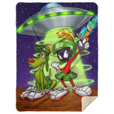Marvin Blankets, Marvin-Martian Fastness Fleece Sherpa, Marvin Gifts for Lovers MSHL Premium Sherpa Blanket 60x80
