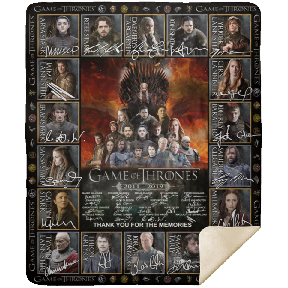 Game Of Thrones Blanket, Game of Thrones TV Series Fleece, Sherpa Blanket Gifts MSHM Premium Sherpa Blanket 50x60